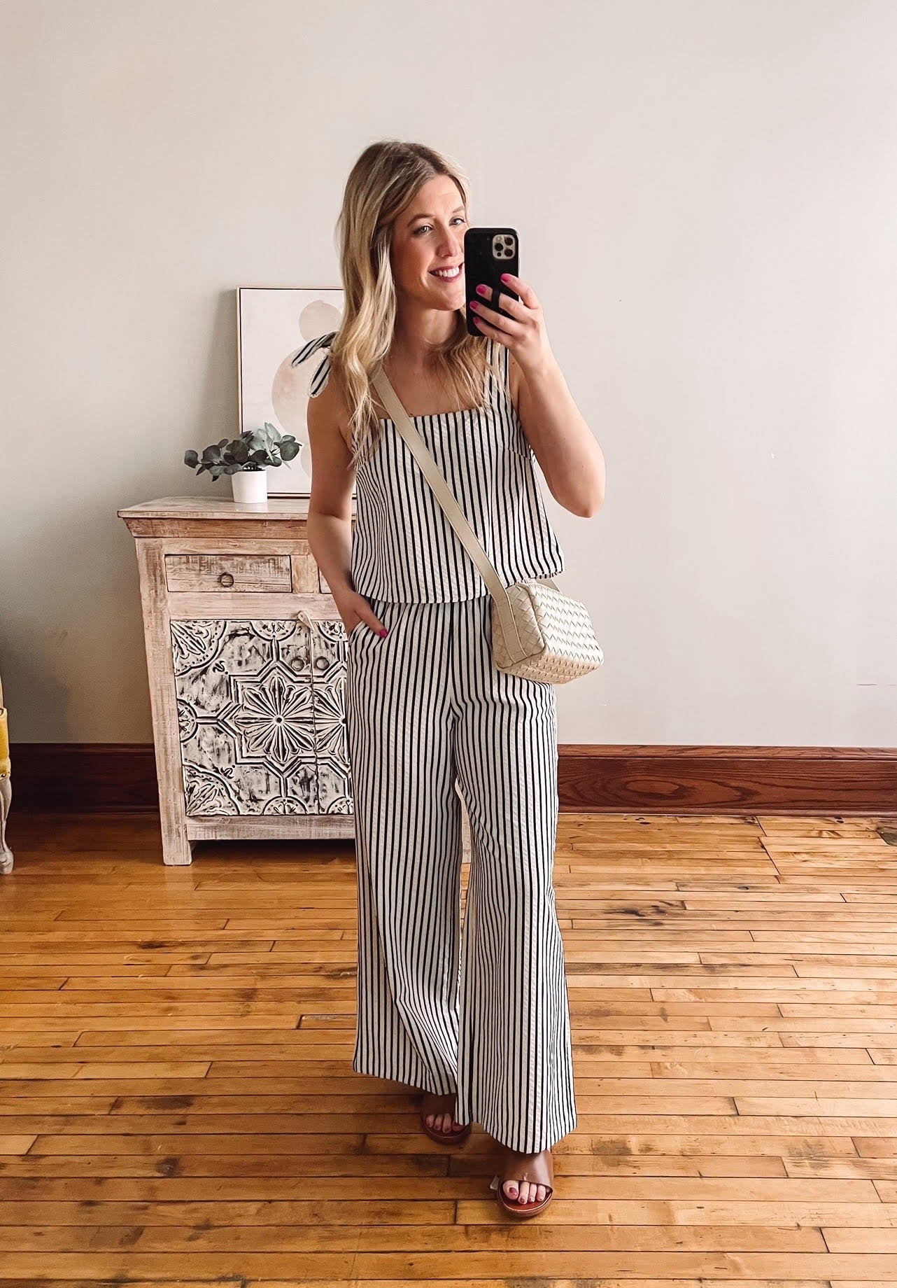 Lapis Striped Crop Top