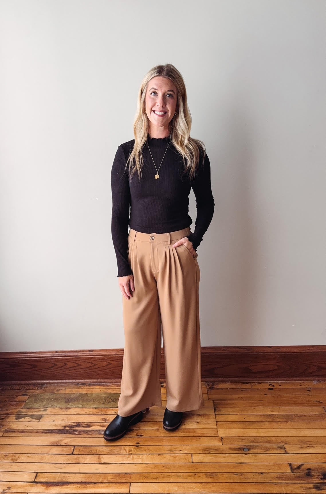 Larissa Camel Twill Pant