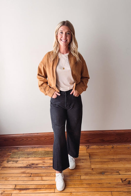 Washed Black Barrel Twist Jean