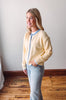 Lila Daisy + Blue Cardigan