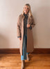 Long Mocha Trench Coat