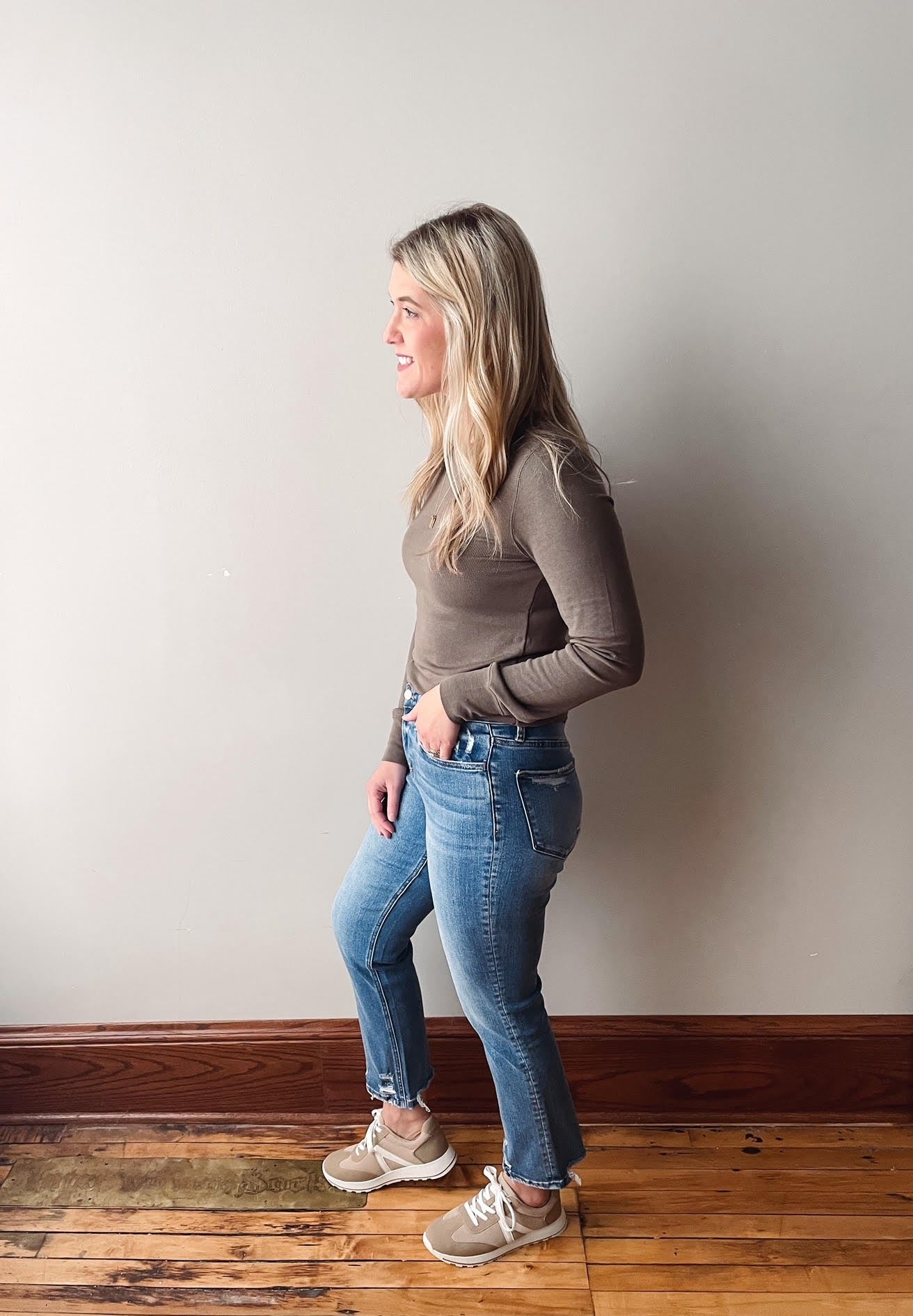 Lottie High Rise Slim Straight Jeans