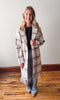Luciana Coat - Parchment Plaid