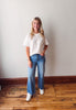 Mineral Washed Cotton Tee - Off White
