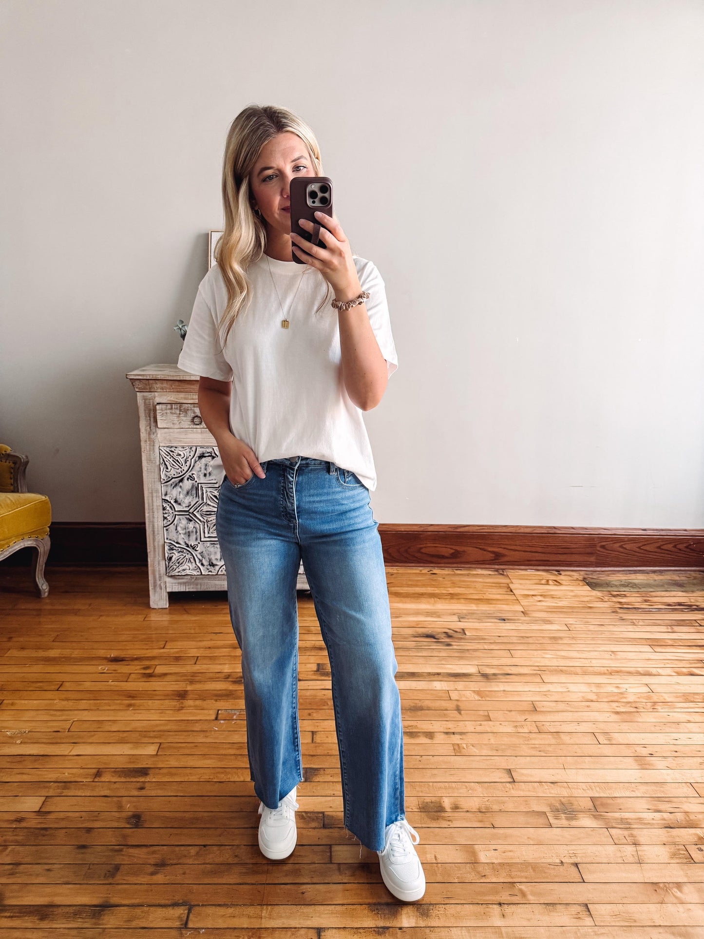 Mineral Washed Cotton Tee - Off White