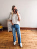 Mineral Washed Cotton Tee - Off White