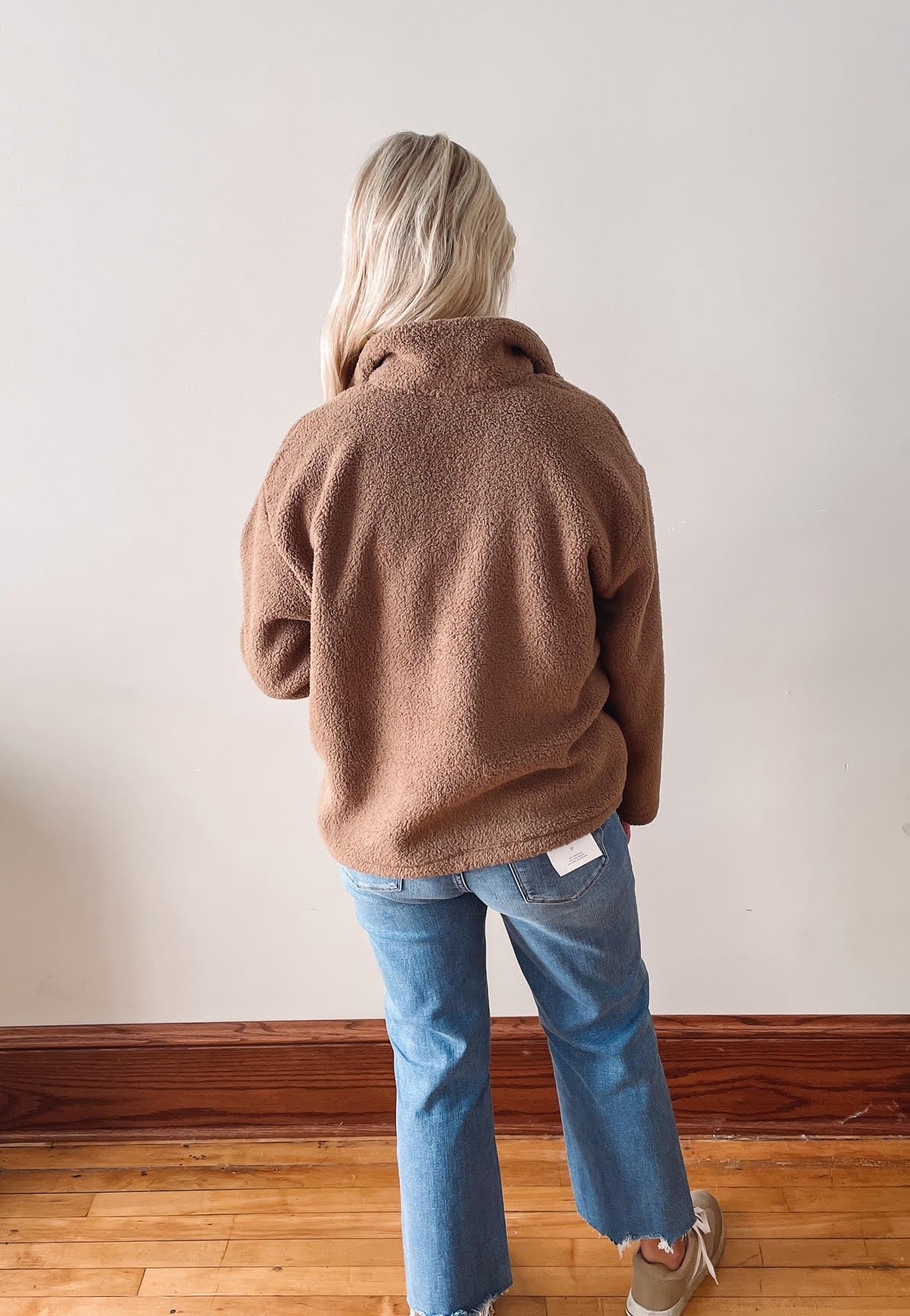 Mocha Fleece Half Zip