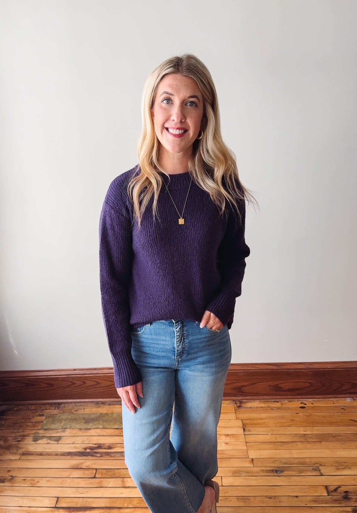 Nova Dark Purple Sweater