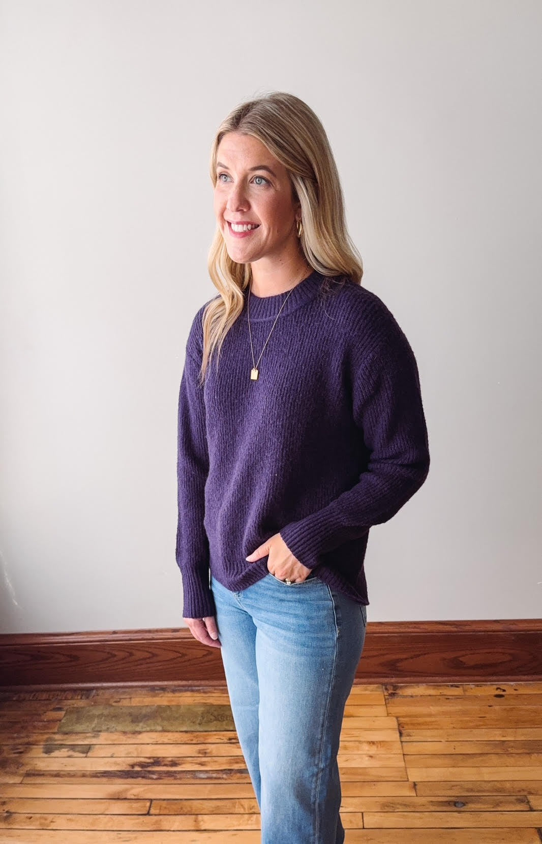 Nova Dark Purple Sweater