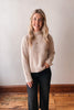 Oatmeal Mock Neck Sweater