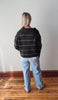Olive Button-Up Striped Collared Cardigan