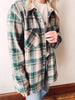 Olive Plaid Shacket