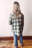 Olive Plaid Shacket