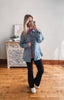 Oversized Denim Utility Jacket