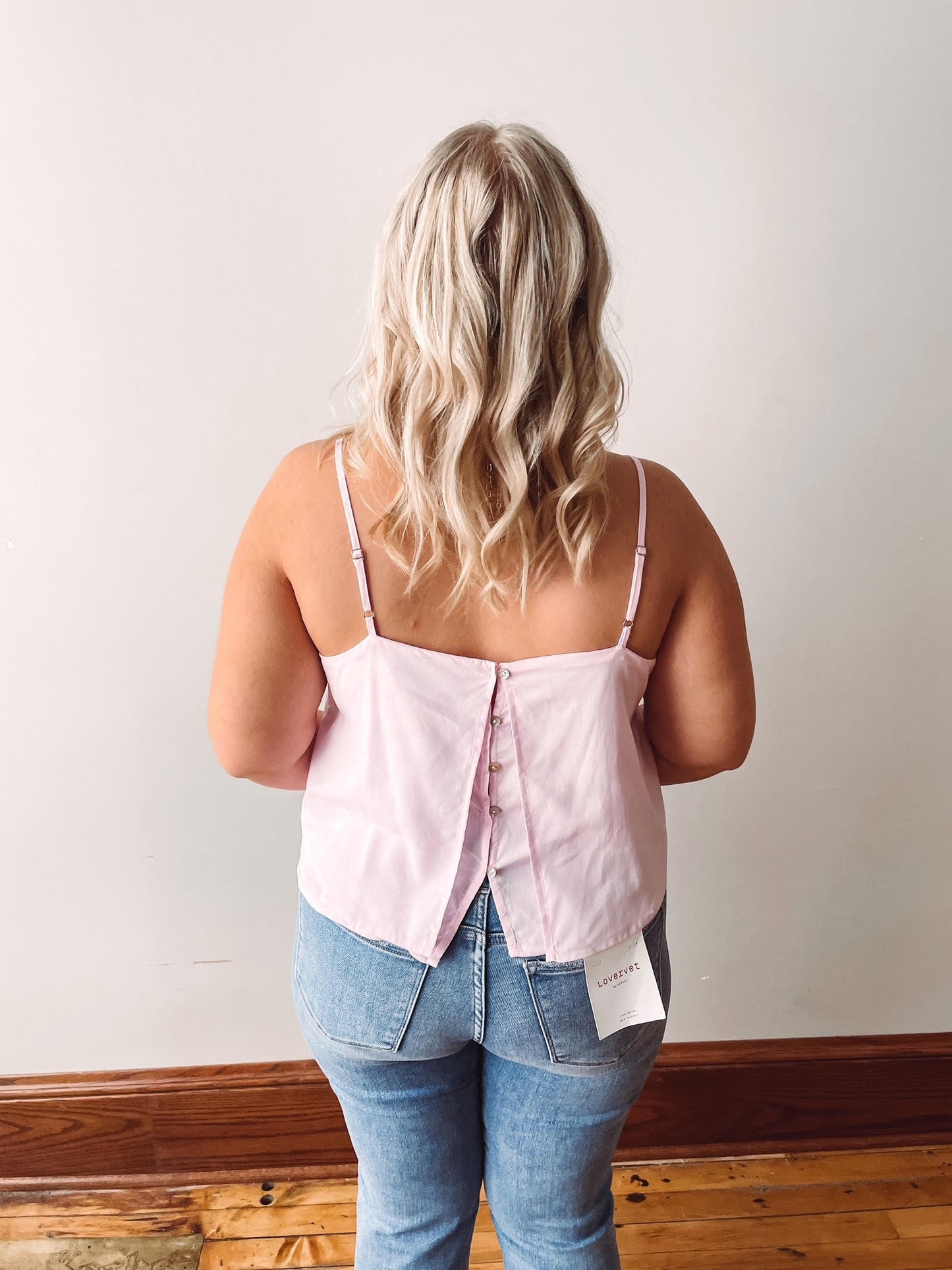 Pink Button Cami