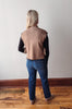 Prudence Mocha Side Tie Sweater Top