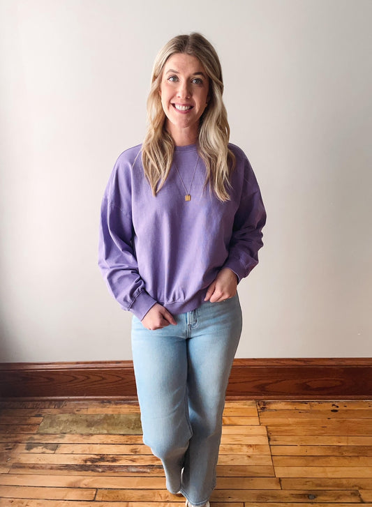 Purple Nicole Sweatshirt