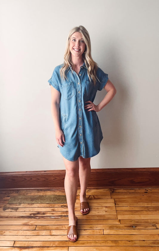 Rebecca Collared Button Down Dress