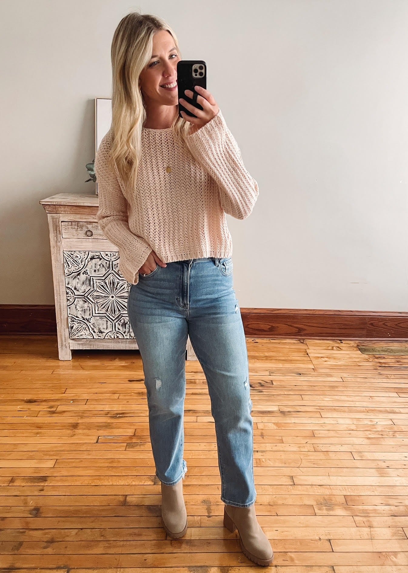 Rosalia Blush Sweater