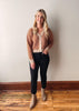 Rust + Ivory Button Cardigan