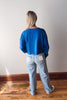 SDSU Washed Royal Chenille Cropped Crewneck