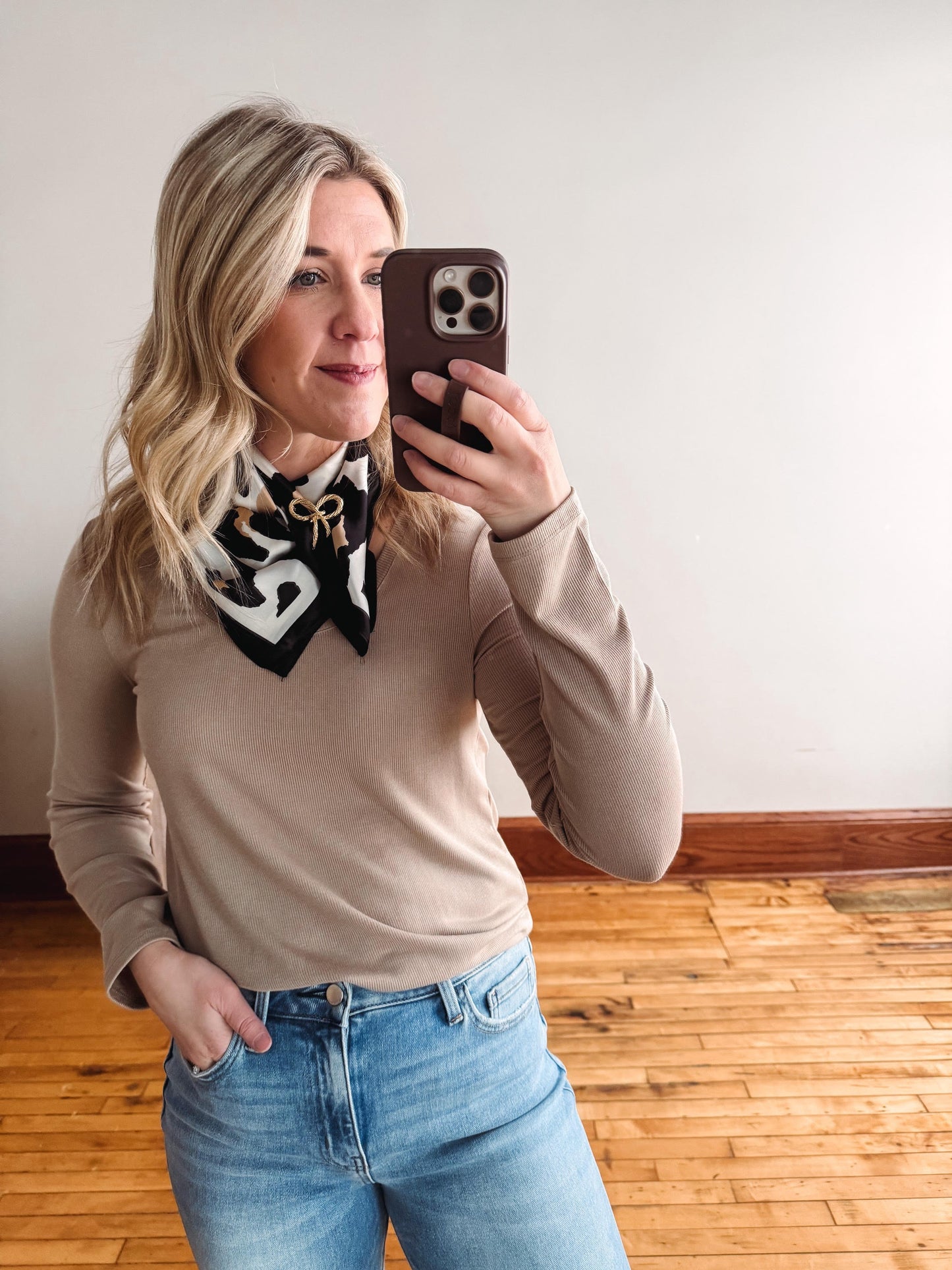 Savannah Leopard Bandana Scarf