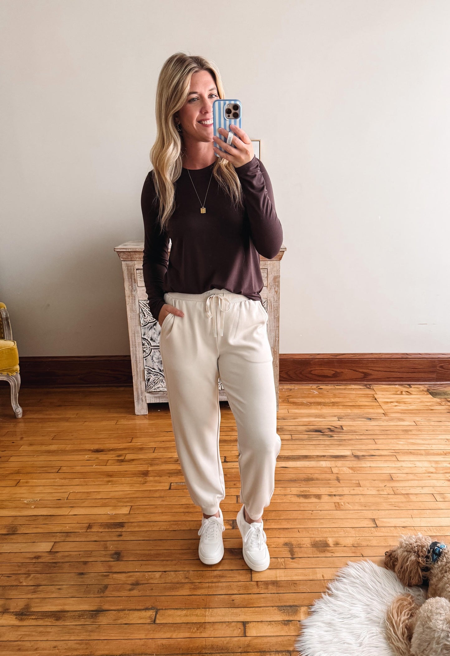 Stassia Top - Coffee Bean