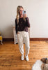Stassia Top - Coffee Bean