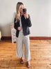 Striped Cropped Lounge Pants