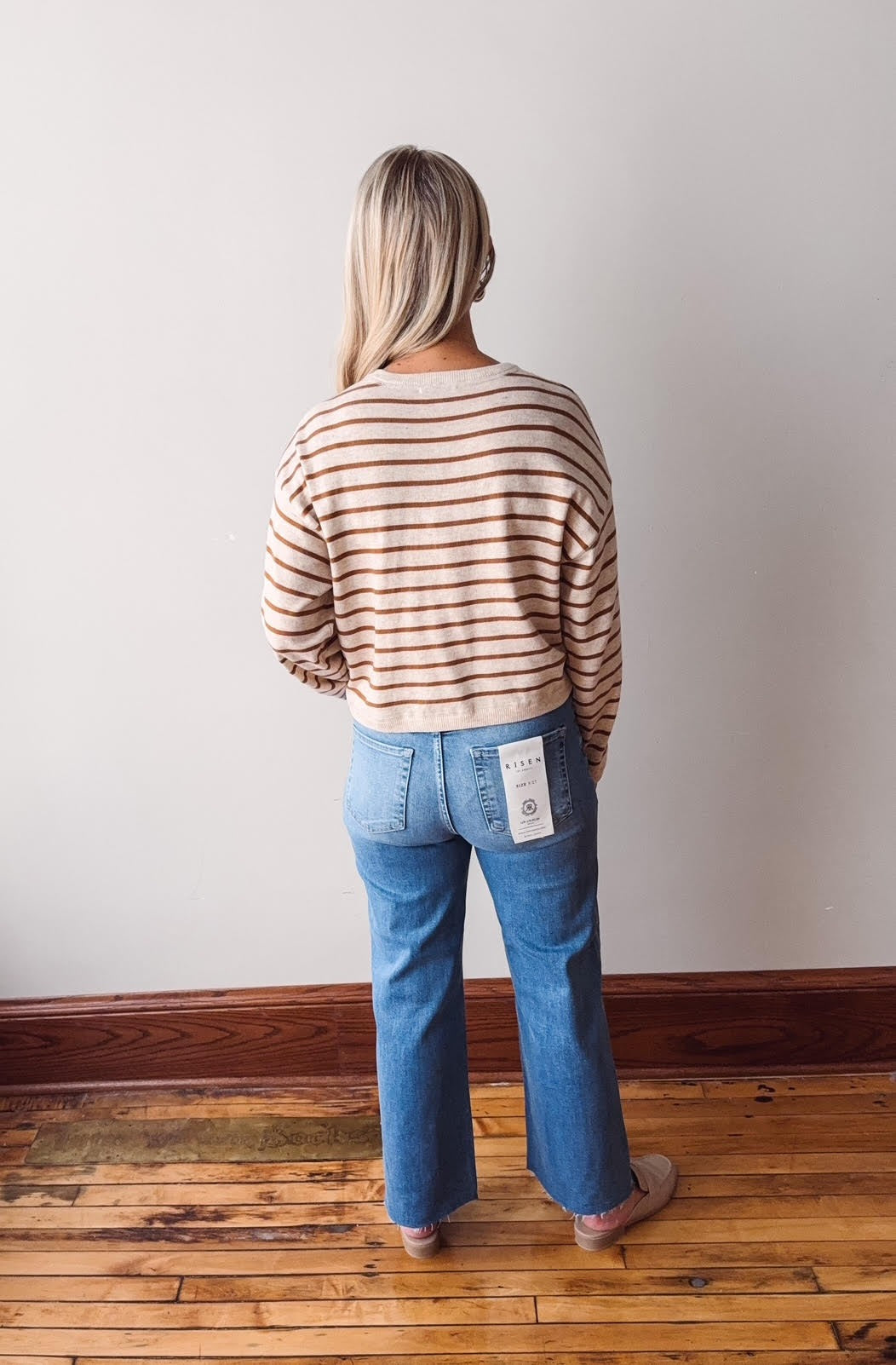 Sylvie Striped Oatmeal Sweater