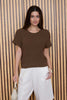 Liv Brown Knit Pullover Sweater