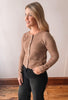 Taupe Button Cardigan