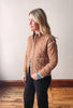 Taupe Floral Quilted Bomber Jacket