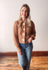 Taupe Flower Button Cardigan