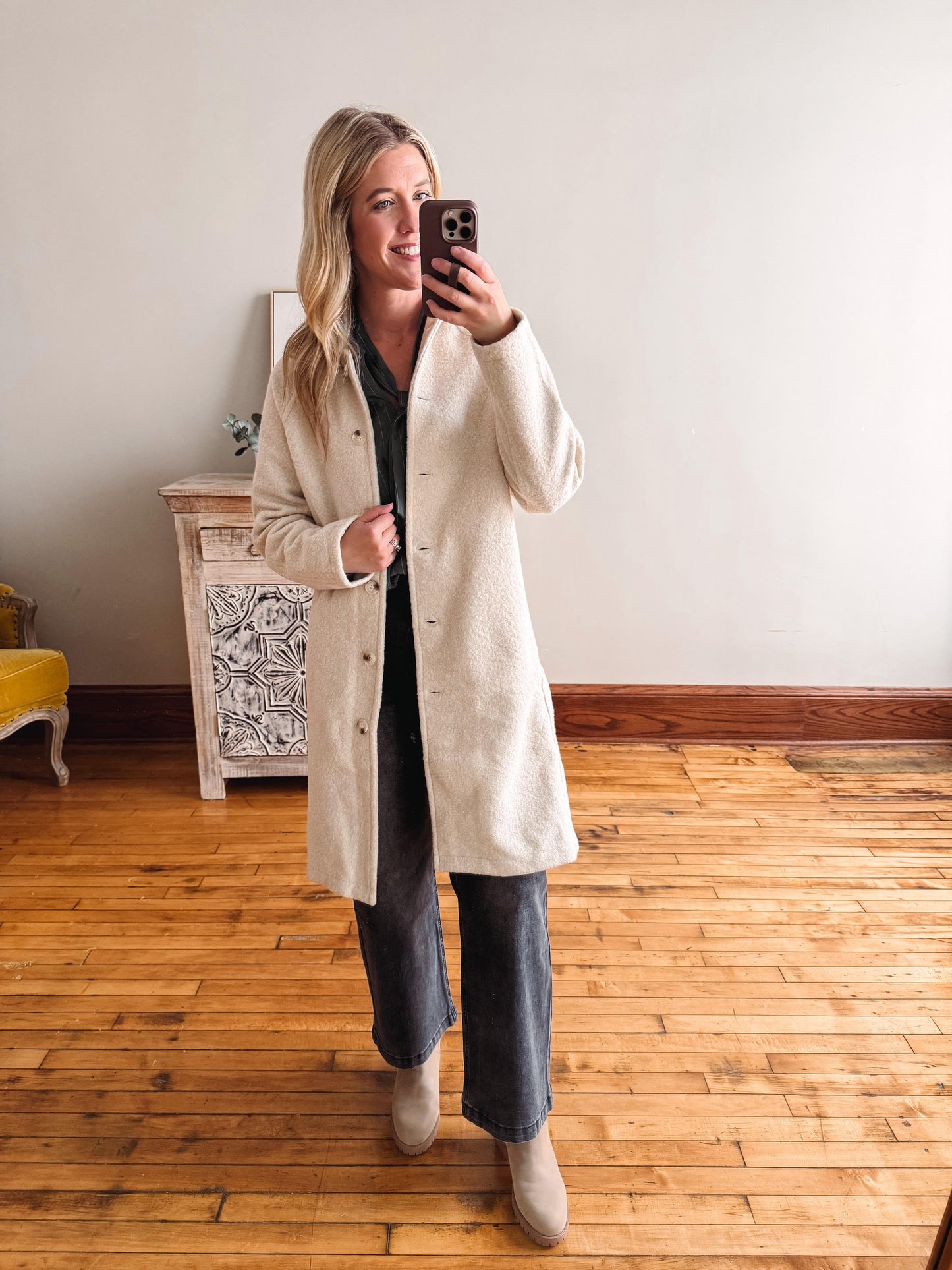 Teddy Button Down Coat