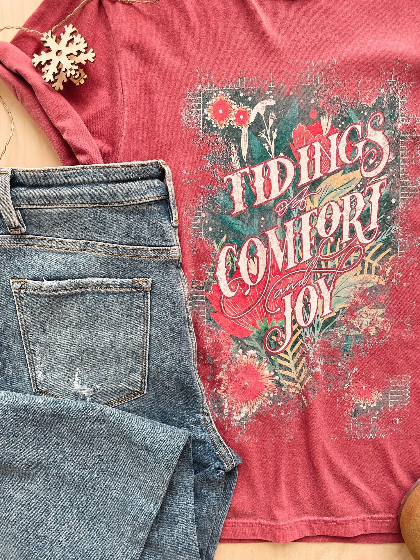 Tidings of Comfort + Joy Graphic Tee