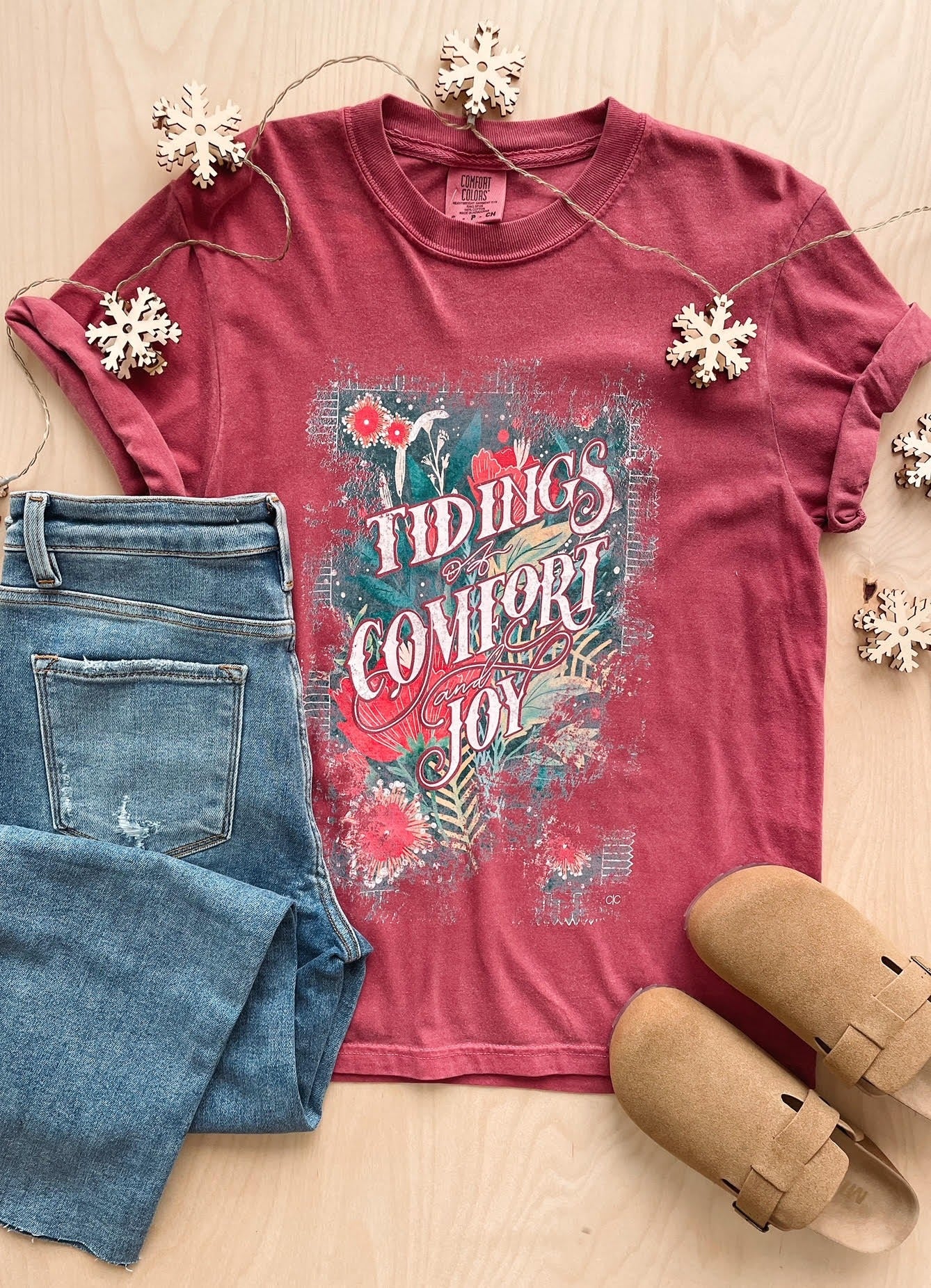 Tidings of Comfort + Joy Graphic Tee