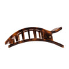Brown hair clip on a white background