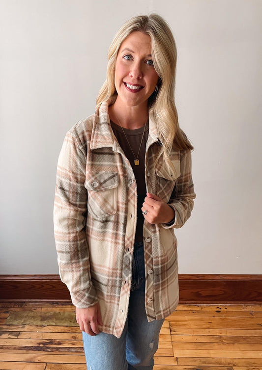 Vanilla Vetiver Plaid Shacket