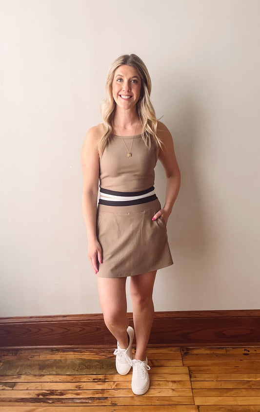 Wendy Desert Taupe Skort
