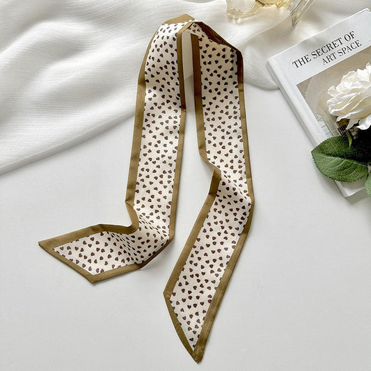 Printed Headband Scarf - Khaki Love