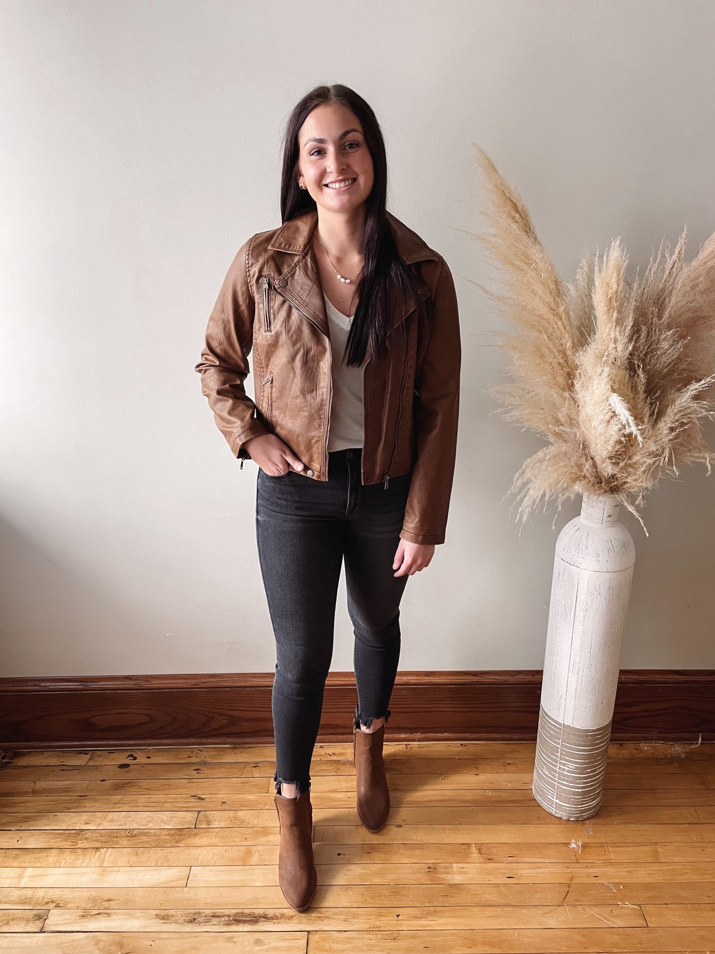 Abigail Brown Leather Jacket