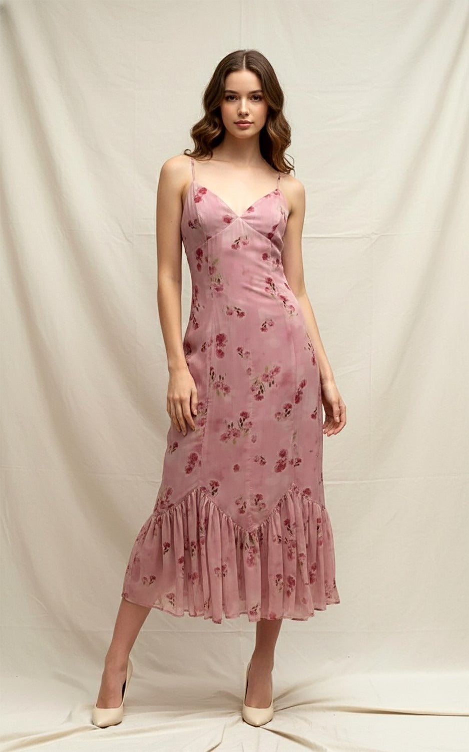 pink urban dress Flawless Dress Hot Pink Midi Dress