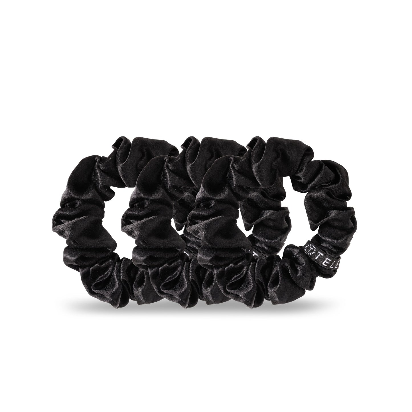 Silk Hair Scrunchie (Black)