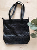 Black Willa Woven Tote