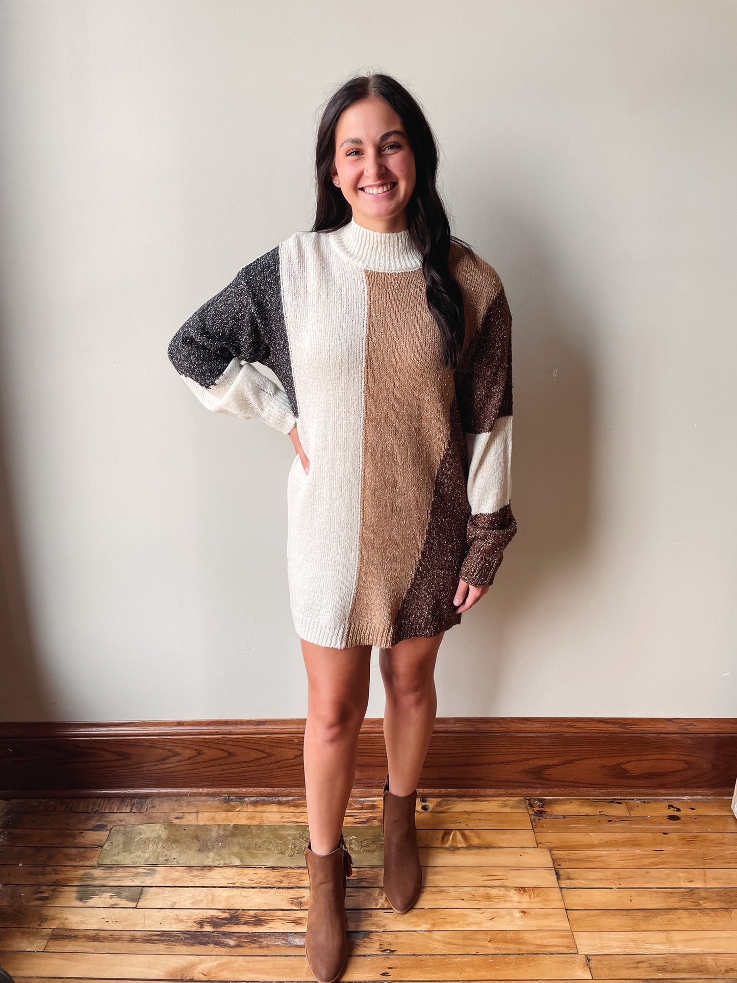 Bryn Colorblock Sweater Dress