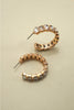 Classic Rhinestone Hoop Earrings
