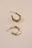 Mini Gold Bamboo Hoop Earrings
