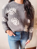 Charcoal Daisy Sweater
