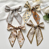 Printed Headband Scarf - Champagne Lines